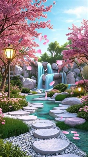 GIVE THANKS : Soothing Worship Piano & Inspiring Bible Verses With Beautiful Spring Cherry Blossom