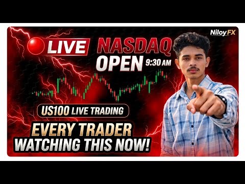 US100 Nasdaq Live Trading | New York Session Open Strategy (9:30 AM) | Niloy FX