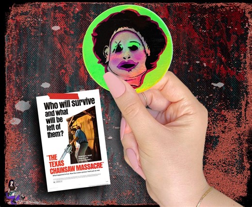 Holographic Chainsaw Horror Sticker Vinyl Decal - Etsy