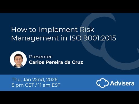 How to Implement Risk Management in ISO 9001:2015 [live webinar]