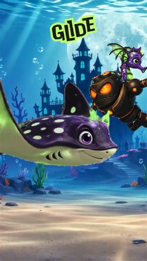Halloween Sea Animals Song 🎃 Little Devil Seahorse Robot Monster Stingray👿 Learn Ocean Animal Sounds