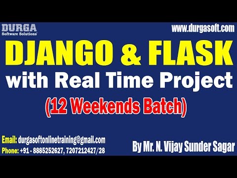 DJANGO & FLASK with Real Time Project (12 Weekends Batch) tutorials || by Mr. N. Vijay Sunder Sagar
