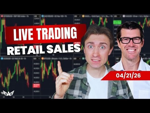 LIVE Trading Retail Sales Gold, Nasdaq, Forex | A1 Trading Show