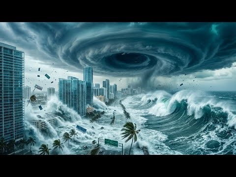 Category 5 Hurricane Strikes Miami — Ultra-Realistic Urban Disaster Simulation (AI)