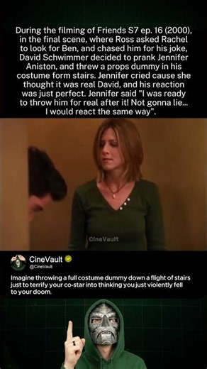 David Schwimmer’s Prank on Jennifer Aniston During Friends | Friends (2000)