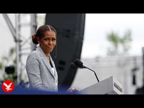 Michelle brings Barack to tears and trolls Trump in heartfelt speech at Obama Center opening
