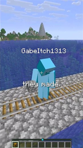 Minecraft but someone builds a railroad to different continents
