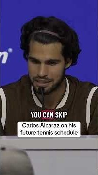 Carlos Alcaraz talked about the busy tennis schedule after his second round win at the #USOpen