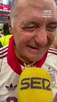 ¡El padre de Mikel Merino emocionado en Carrusel después del gol de su hijo a Portugal!