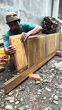 Minimalist door leaf connection #woodworking #carpenter