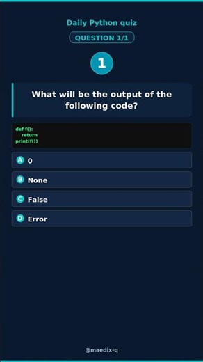 Python Quiz: What Does return Without Value Do?