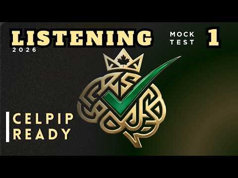 CELPIP Listening Mock Test - 1 | Full Practice Test with Answers 2026