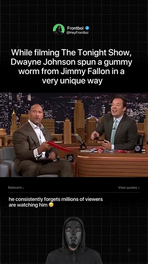 Why is The Rock playing with a gummy worm? 🤨 #dwaynejohnson #comedy
