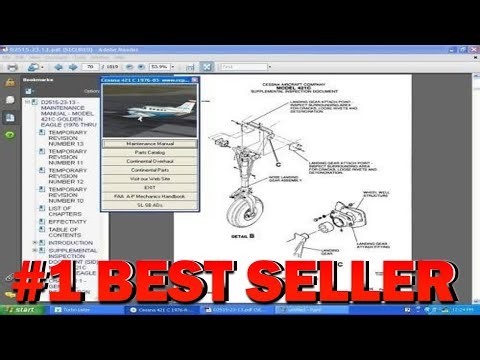 Avantext Textron Twin Engine Aircraft Maintenance Library Service and Parts Manual - B00N7RZ6P2