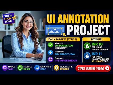 UI Annotation Project Work From Home Job | Bounding Box Task | Earn Daily with Image Annotation