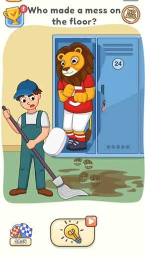 DOP5 (Delete One Part) Who made a mess on the floor? #dop5 #puzzle #shortsfeed #gaming #trending