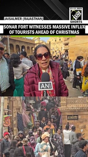 Tourist rush to Sonar Fort ahead of Christmas in Rajasthan’s Jaisalmer