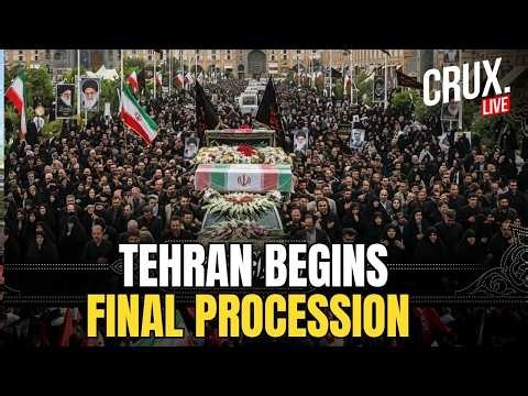 Khamenei Funeral LIVE | Funeral Procession Begins From Imam Hossein Square To Azadi Square | Iran