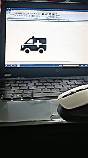 Wordpad ambulance symbol trick #computer #msword #microsoft #pctips #shorts #ytshorts