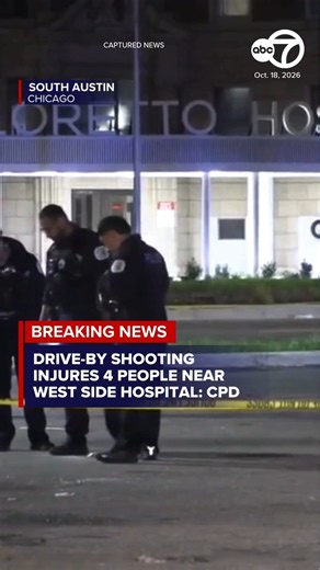 4 people injured, 1 critically, in drive-by shooting near Loretto Hospital in South Austin: police
