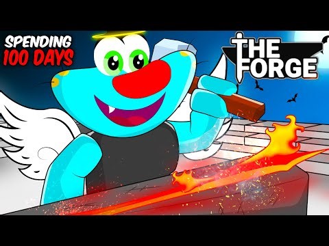 Can We SPENT 100 HOURS In Roblox THE FORGE..!😱- ft.Oggy