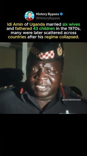Idi Amin Had 6 Wives & 43 Kids 😳#shorts