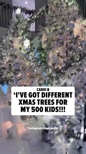 Cardi B's house is filled with Christmas trees, and they're all decorated with different themes ... and she's giving us a backstage tour. 🎥 Instagram/iamcardib