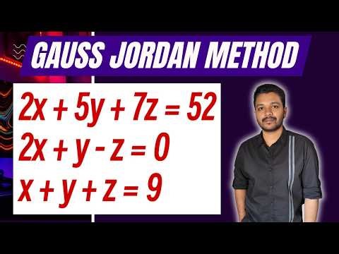 Gauss Jordan Method | System of Equation | Engineering maths | Mathspedia |