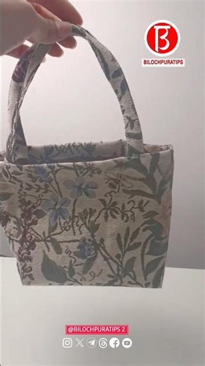 Market-style basket bag Sewing Tutorial