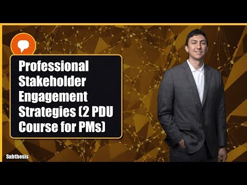 Professional Stakeholder Engagement Strategies (2 PDU Course for PMs)