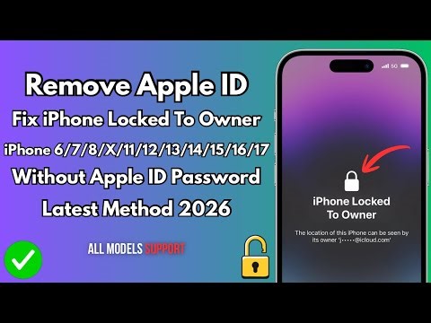 iPhone Locked To Owner? How to Remove Apple ID Without Computer | No Data Losing | Latest Method