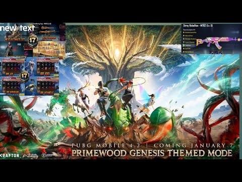 BGMI PUBG MOBILE 4.2 UPDATE PRIME WOOD GENESIS THEM ON THE WAY. !! ROLLING IN ISO AND ANDROID PHONE