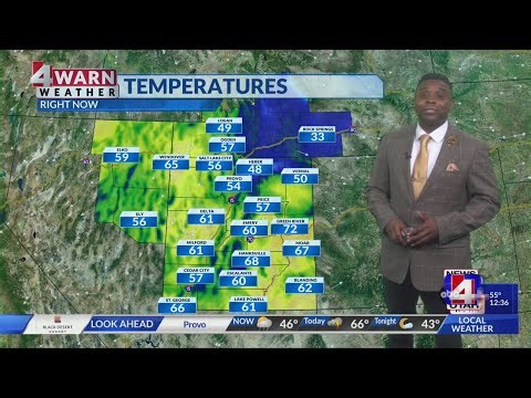 Showers fade through Wednesday morning with clearing and cooler conditions