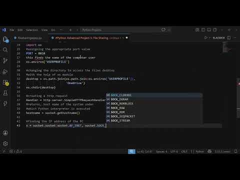 (5) Advanced Python Project 5: File Sharing App in Python