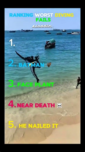 Ranking Worst Diving Fails 🤿😕