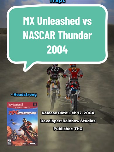 2 Elite soundtracks. Which game did it better. | MX Unleased vs NASCAR Thunder 2004! #mx #nascar #ps2games #nostalgiagaming #ps2
