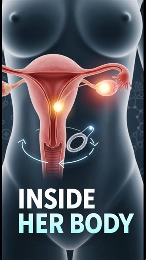 Inside the Female Reproductive System in 3D | Ovulation, IUD & Menstrual Cycle Explained #short