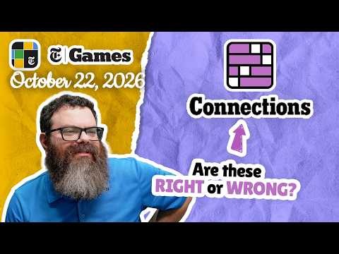 Lost and confused | NYT Connections October 22, 2026