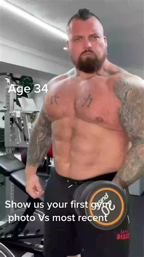 Eddie Hall 14 Years Old VS 34 Years Old!