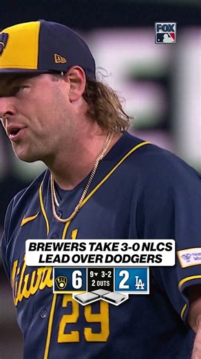 BREWERS TAKE GAME 3 LEAD 😲 #baseball #mlb #playoffs