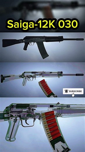 SAIGA-12K 030 - Russia's Most Brutal Banned Combat Shotgun! #shorts #xray #cutaway