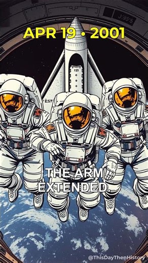 The Earth turns — Endeavour leaves it behind. The Space Shuttle... (2001) #shorts