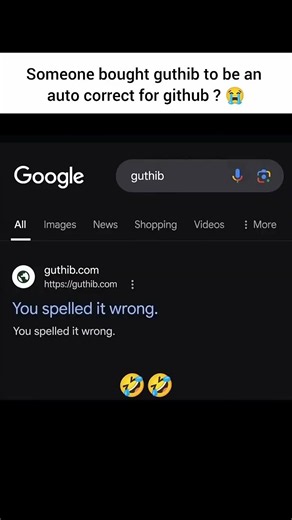 Someone Bought “Guthib” to Become GitHub’s Autocorrect 😂💀 #developer #coding #github #tech #program