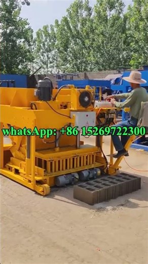 QMY6-25 industry movable hydraulic automatic concrete block making machine #movable #blockmachine