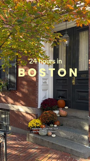 how to spend the perfect 24 hours in boston 🍂🍸 from cozy cafés and charming brownstone-lined streets to some of the city’s best cocktail bars, save this itinerary for your next boston trip! #bostonfall #bostonthingstodo #thingstodoboston #bostonmassachusetts #bostonitinerary