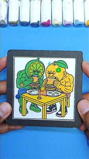 Brainrot's Muscled Fighting Cardboard Color Pinball #brainrot #craft