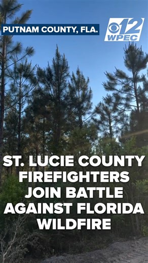 FIRE FIGHT CONTINUES | A fast-moving wildfire burning across north and central Florida has prompted a multi-agency response, including support from the St. Lucie County Fire District.Read more: https://t.co/itwdplVY9P