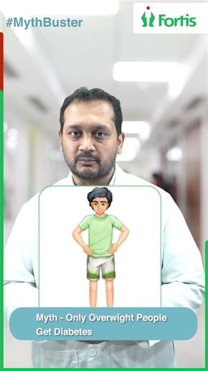 Diabetes Isn’t Just About Weight: Myth vs Fact | Dr. Danendra Sahu, Fortis Shalimar Bagh