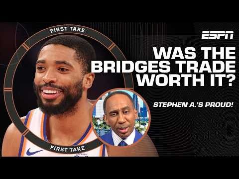Stephen A. is ‘very proud’ of what he’s seeing from Mikal Bridges in the NBA Playoffs 👏 | First Take
