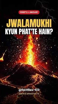 Volcanoes: Jwalamukhi Kyun Phat'te Hain? 🌋 Andar Ka Sach #shorts